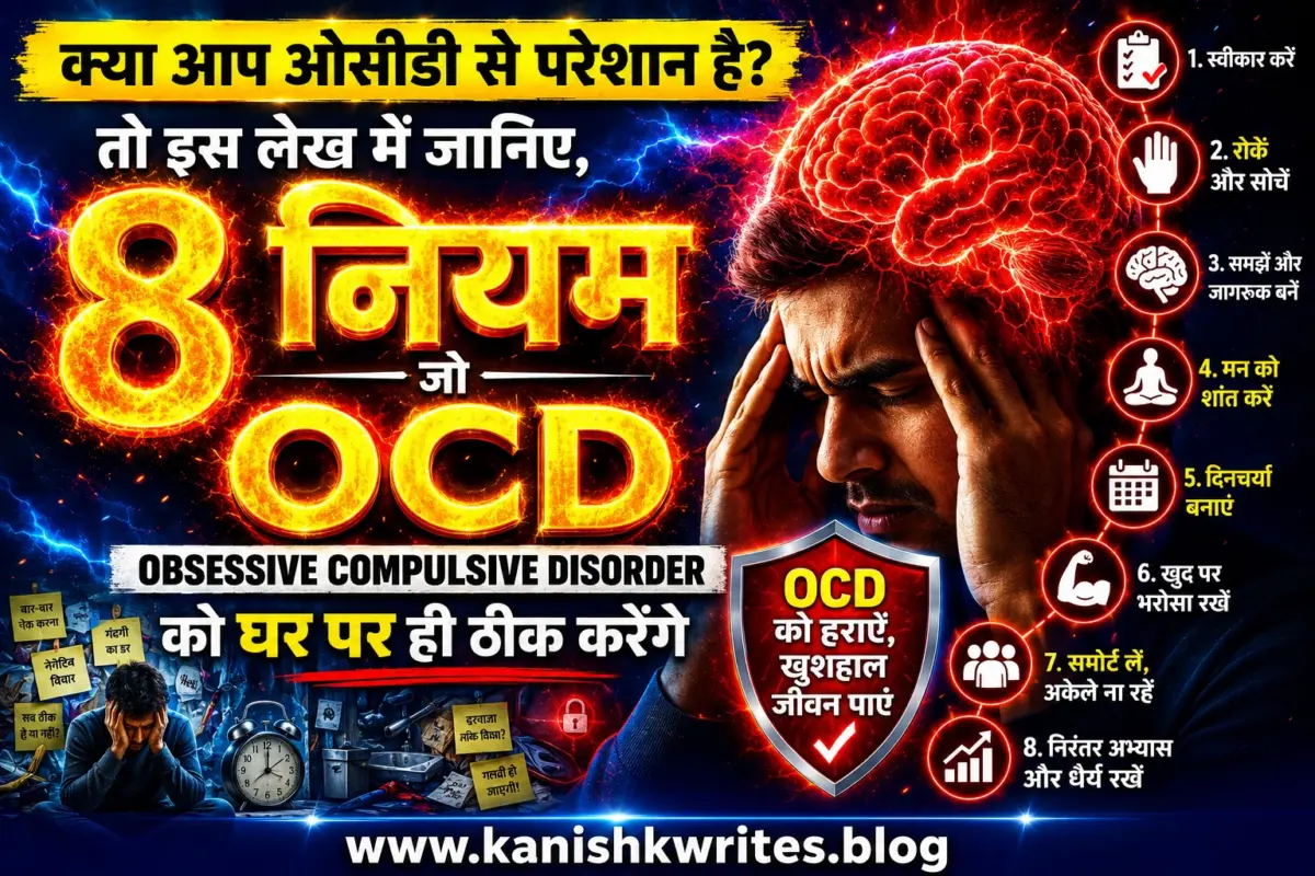 ओसीडी से जूझ रहे है? जानिए 8 नियम घर पर OCD ko thik kaise kare (2026) obsessive compulsive disorder OCD ki bimari ko thik kaise kare OCD ko control kerne ke tarike tips home remedy in hindi